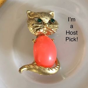 Vintage Jelly Belly Cat Brooch